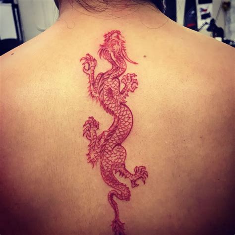 Red Dragon Tattoo Design