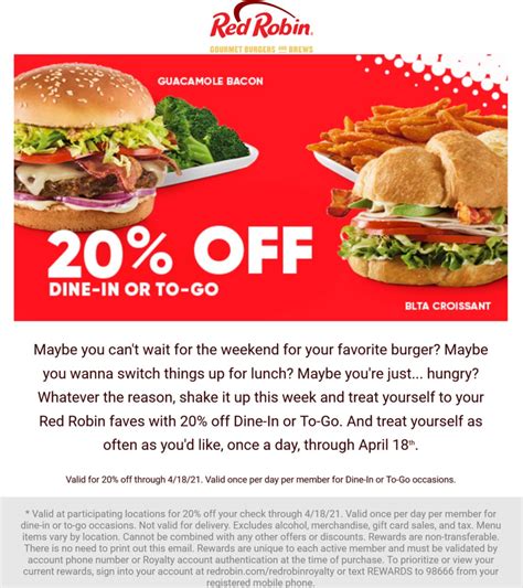 Red Robin Promotions