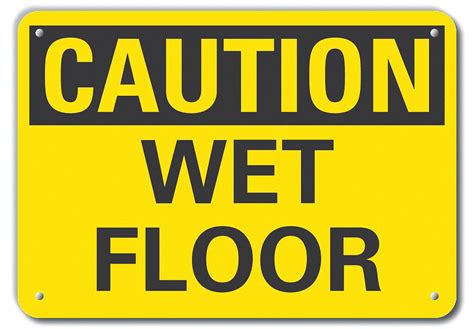 Reflective wet floor signs