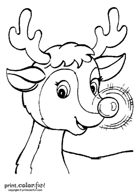 Reindeer coloring fun for kids