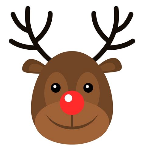 Description of Reindeer Face Template 5