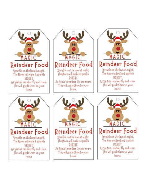 Designing Reindeer Food Tags