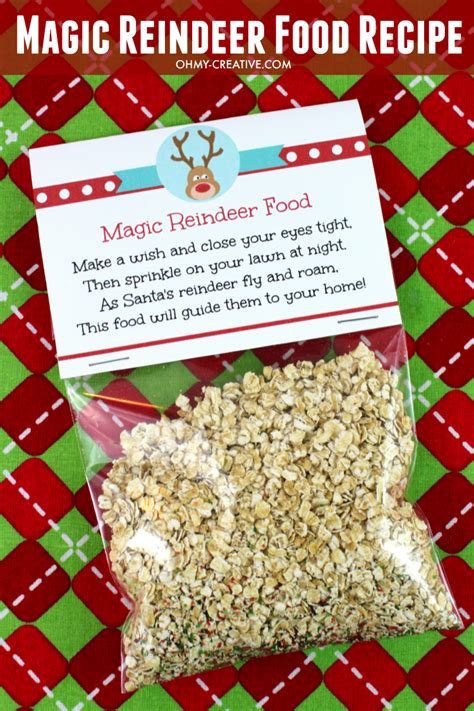 Reindeer Food Tags Ideas