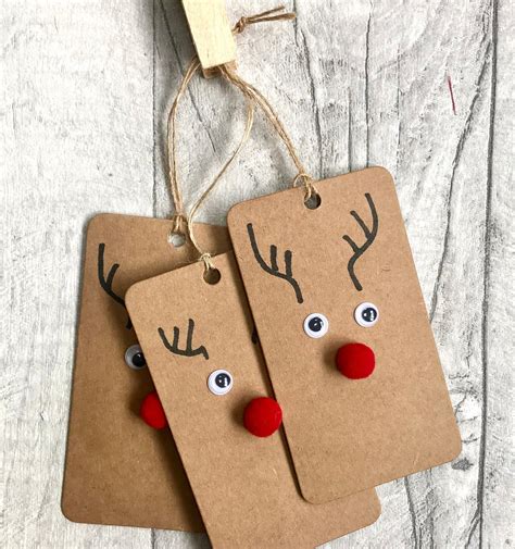 Reindeer gift tags