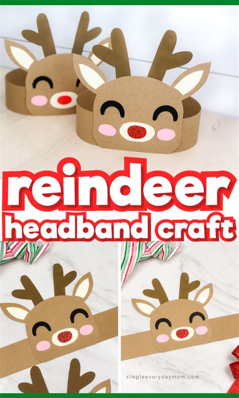 Reindeer Headband Craft Templates