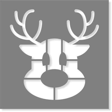 Steps to create reindeer stencil art for beginners