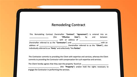 Remodeling Contract Review