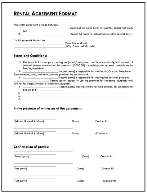 Rental Agreement