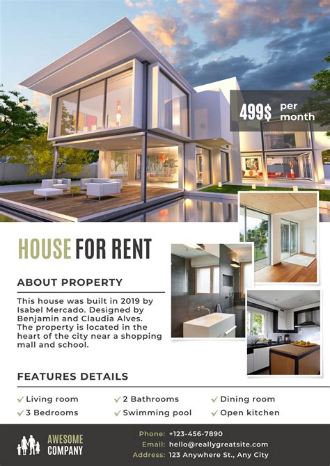 Rental Property Flyer Inspiration