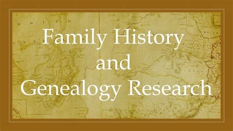 Researching Genealogy