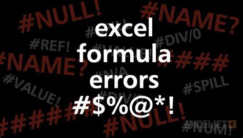 Resolving Formula Errors