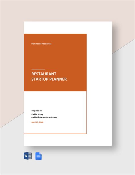 Restaurant Startup Template