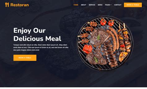 Restaurant Website Template