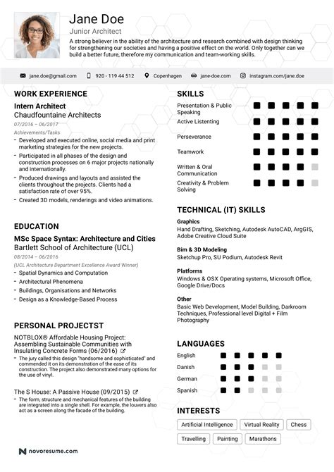 Resume Example 4