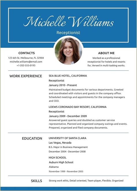 Resume Template 2003