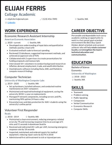 Resume Writing for Academics