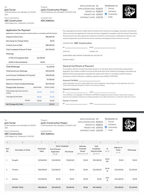 Description of Retainage and Final Payment