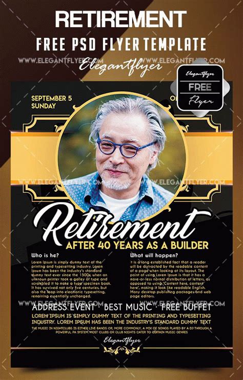 Retirement Flyer Template 1