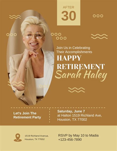 Retirement Flyer Template 10