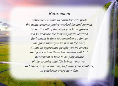 Retirement Invitation Poem Printables