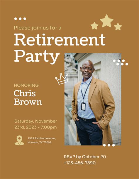 Retirement Party Flyer Template 10