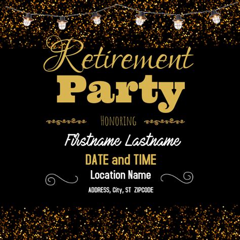 Retirement Party Flyer Template 9