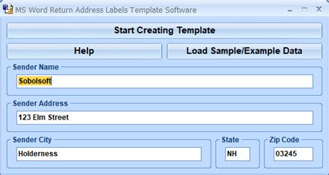 Return Address Label Software