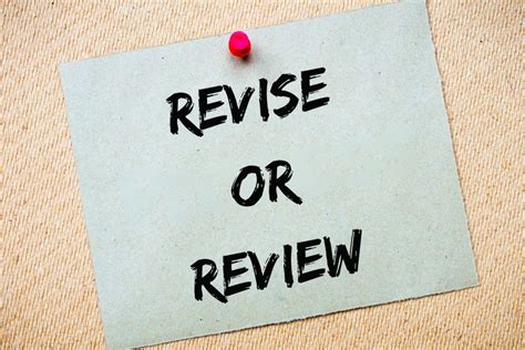 Review and revise checklist