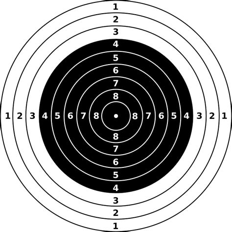 Rifle Bullseye Target