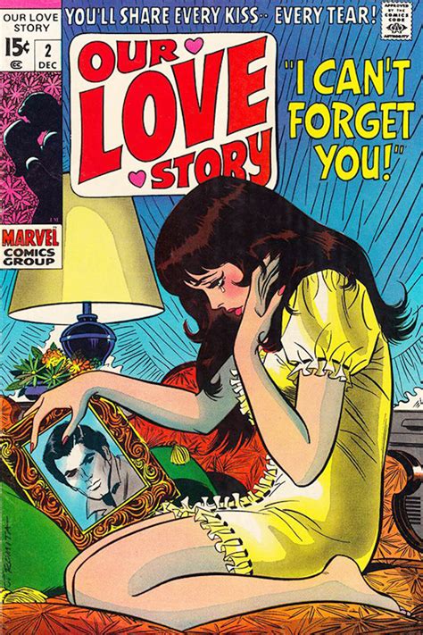 Romance comic book art