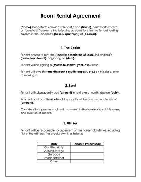 Common Mistakes to Avoid in a Room Rental Agreement