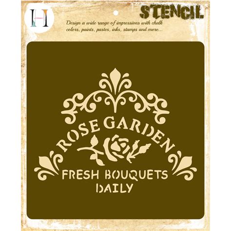 Rose Garden Stencils