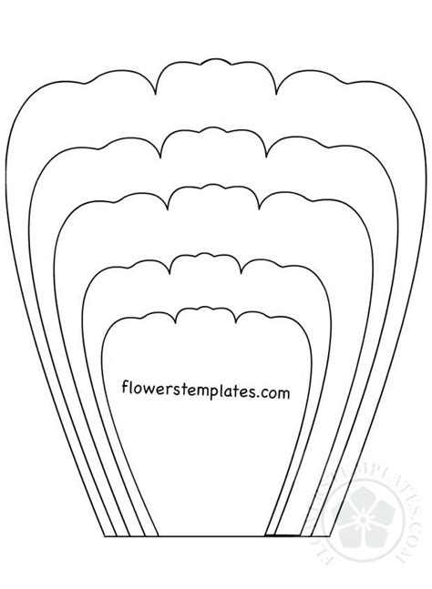 Rose petal templates for wedding invitations