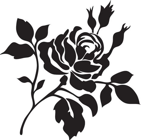 Rose Stencil Designs