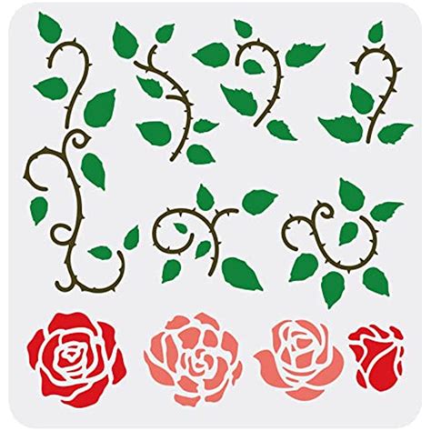 Rose Vine Stencils