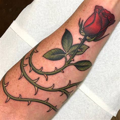 Roses and Thorns Tattoo Designs