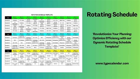 Rotating Shifts Template