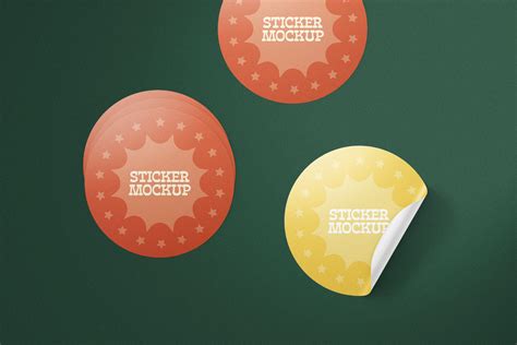 Round sticker applications