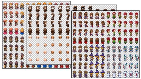 RPG Maker MV Sprite Templates