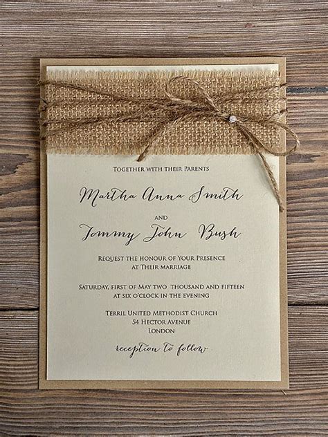 Rustic Wedding Invitation Wording Ideas