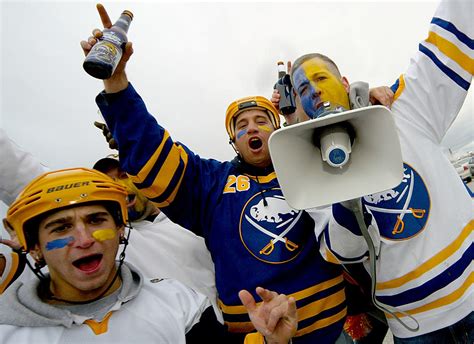 Sabres Fan in Action