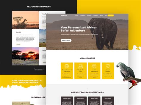 Safari Website Template