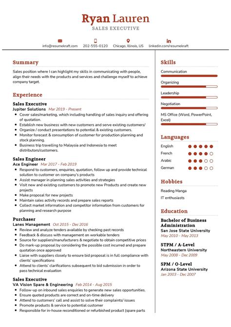 Sales Executive Resume Advice