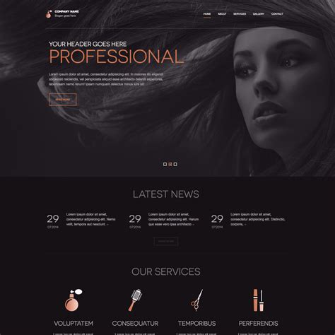 Salon Website Templates