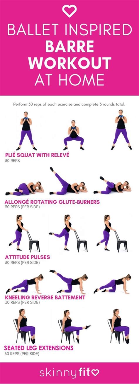 Sample Printable Barre Workout Routine