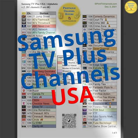 Samsung TV Plus Channels