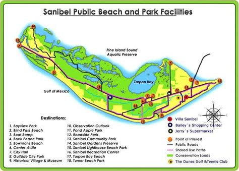 Sanibel Beach Maps