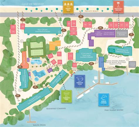 Sanibel Hotels Maps