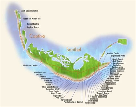 Sanibel Vacation Rentals Maps