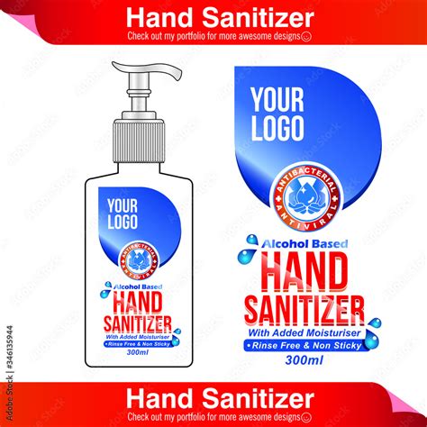 Sanitizer Label Design